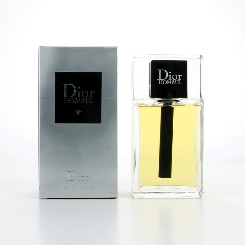 Christian Dior Dior Homme 3.4 oz men's EDT spray bottle with sleek packaging and silver cap.