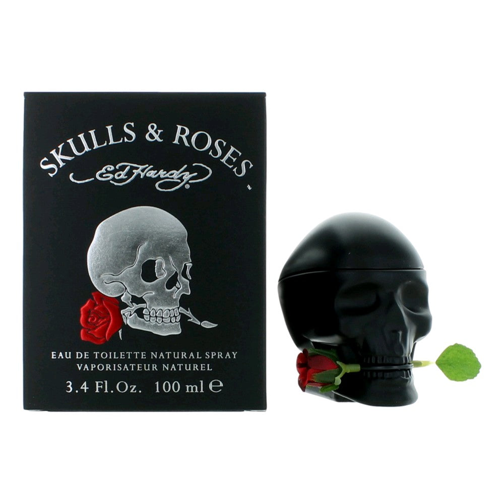 Ed Hardy Skulls and Roses Ed Hardy 3.4 oz EDT Spray Men - Pertinacia Perfume