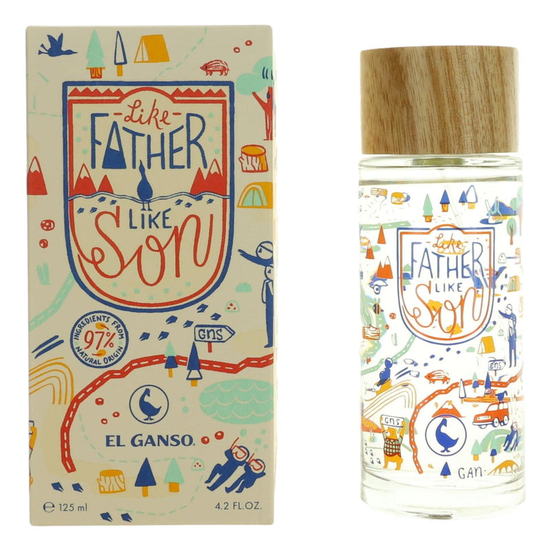 El Ganso Like Father Like Son 4.2 oz men's EDT spray bottle with sleek packaging and branding.