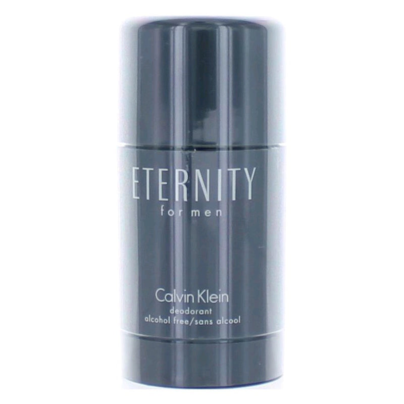 Calvin Klein Eternity 2.6 oz men's deodorant stick, physical product with sleek packaging, designed for everyday freshness.