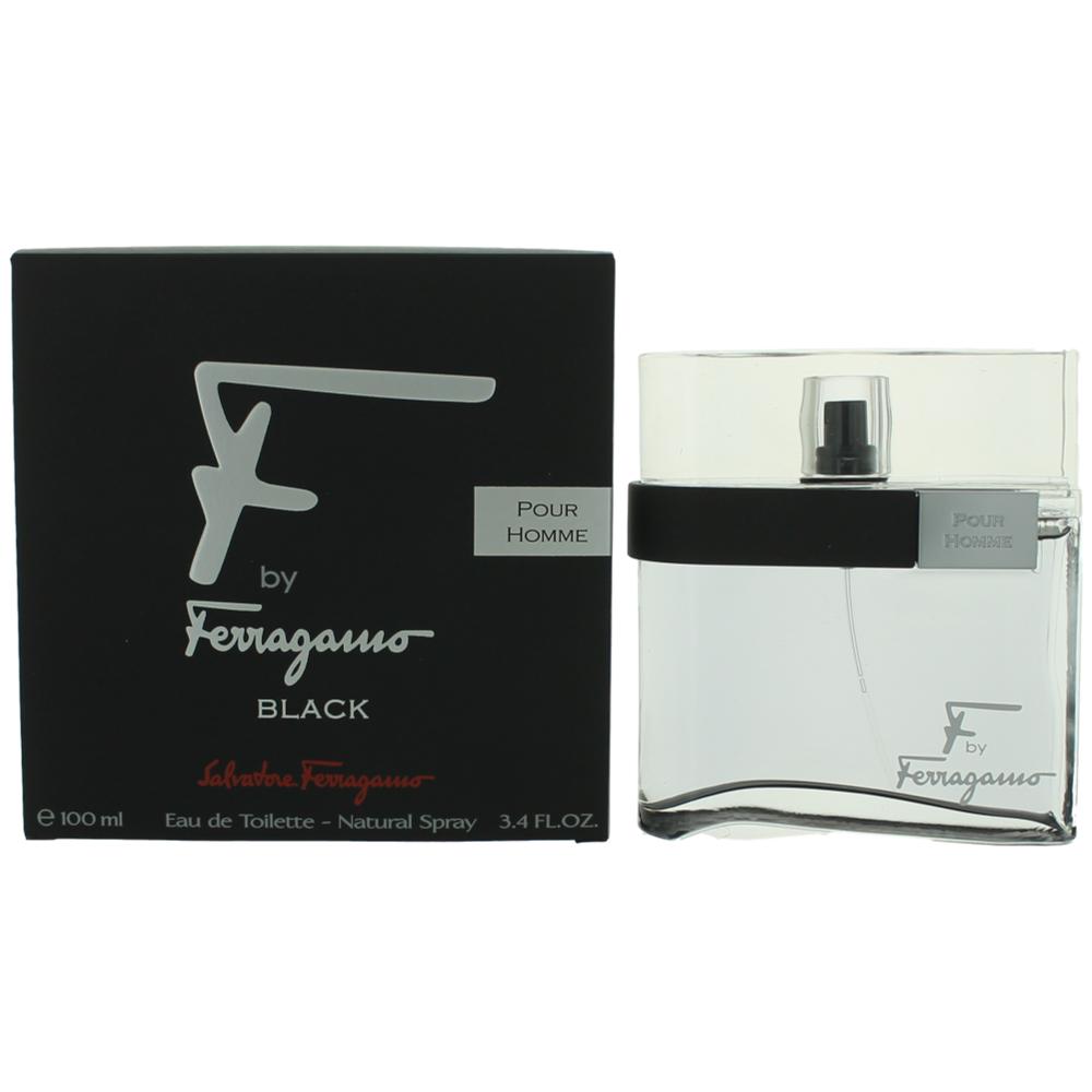 F Black Salvatore Ferragamo 3.4 oz EDT Spray Men - Pertinacia Perfume