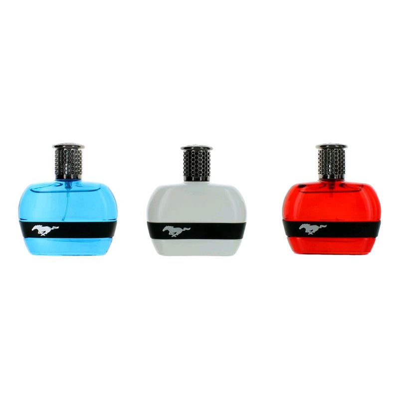 Mustang men's 3-piece variety set of physical products, including apparel and accessories, displayed together in the image.