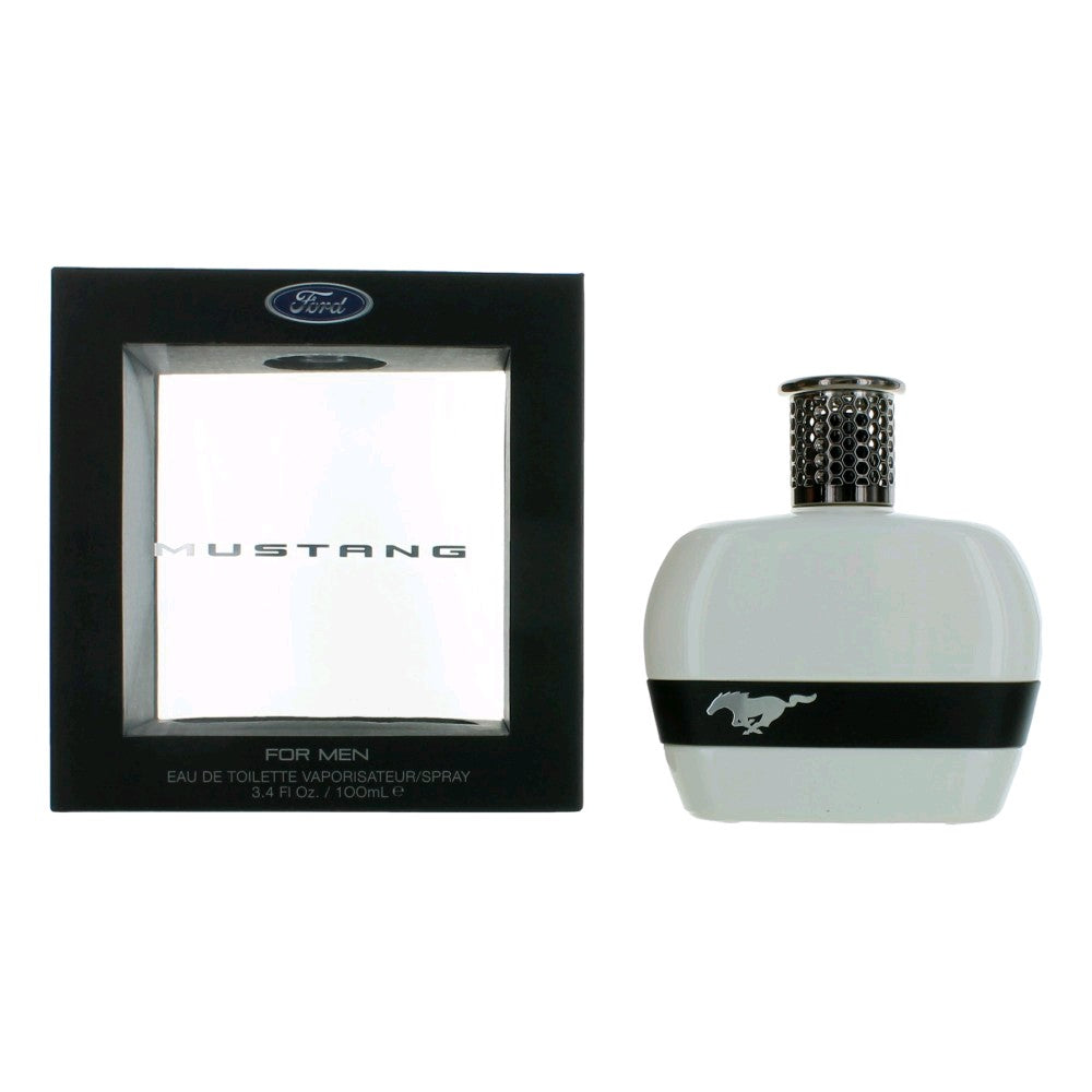 Mustang White Mustang 3.4 oz EDT Spray Men - Pertinacia Perfume