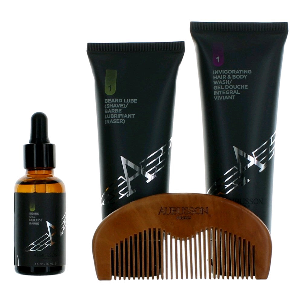 Stratoliner Aubusson 4 Piece Grooming Advanced Beard Kit System men - Pertinacia Perfume