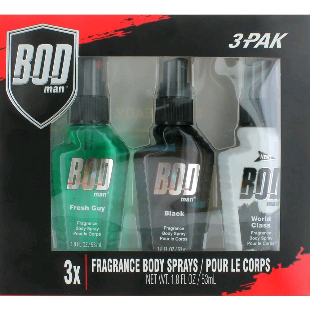 Bod Man Parfums De Coeur 3 Piece Gift Set Men - Pertinacia Perfume