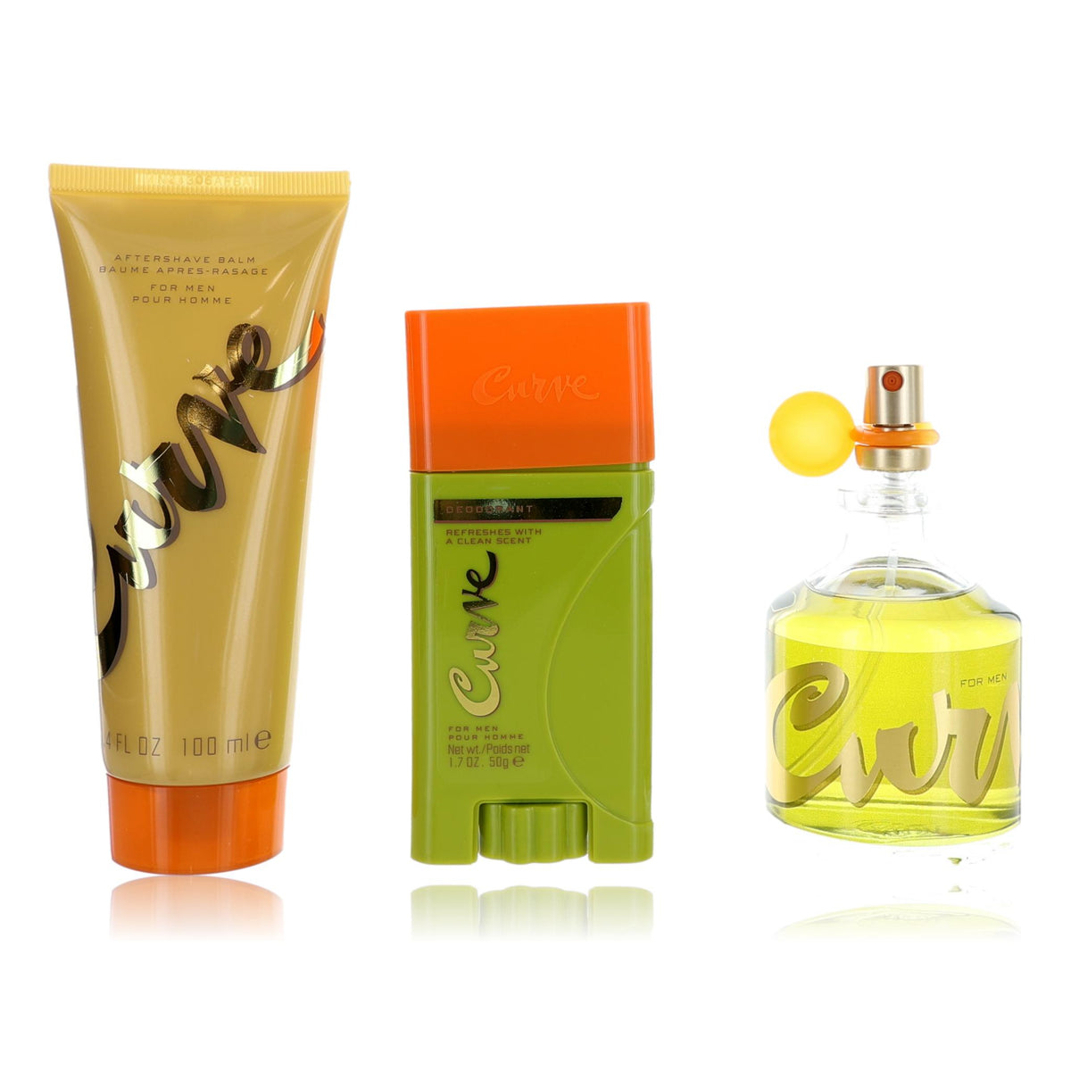 Curve Liz Claiborne 3 Piece Gift set Men with Deodorant - Pertinacia Perfume