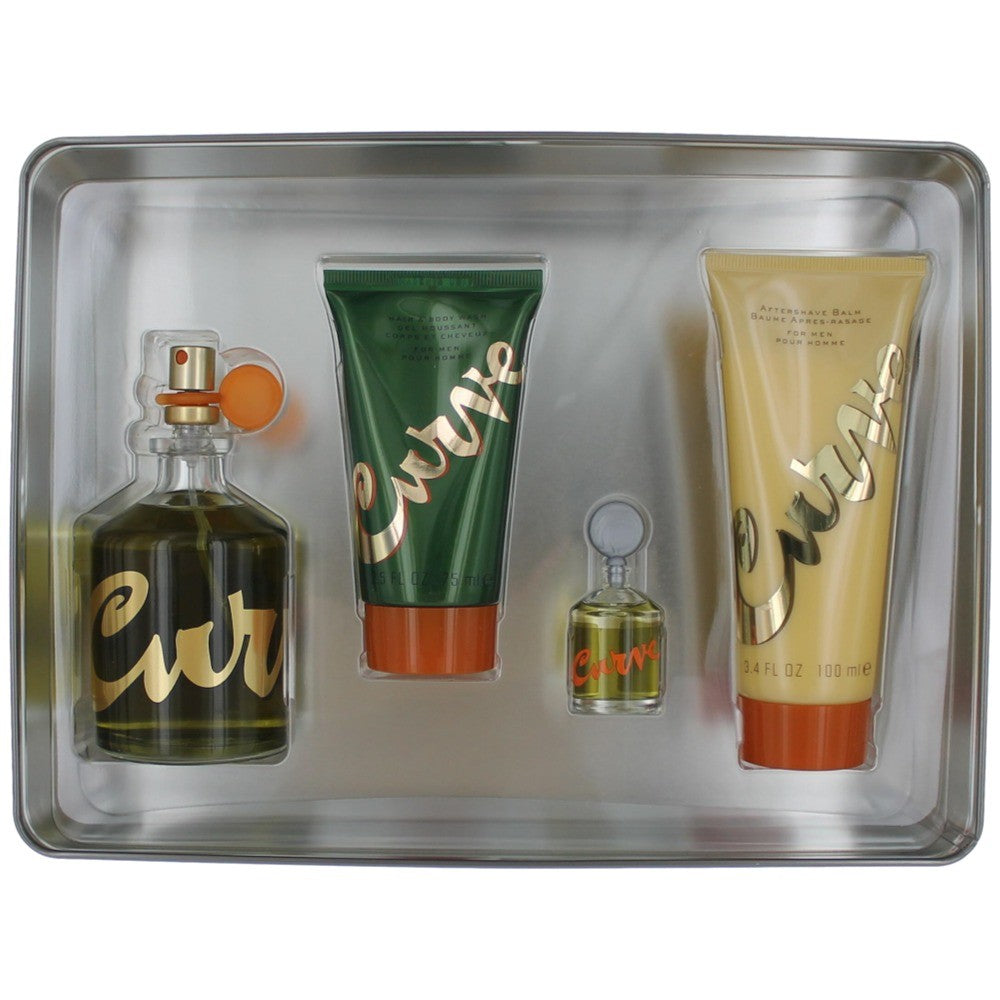 Curve Liz Claiborne 4 Piece Gift Set Men - Pertinacia Perfume