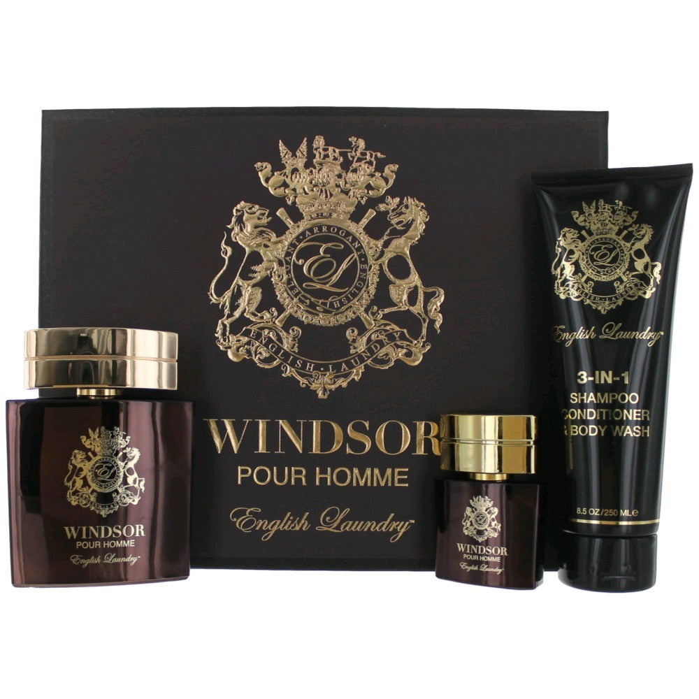 Windsor English Laundry 3 Piece Gift Set Men - Pertinacia Perfume