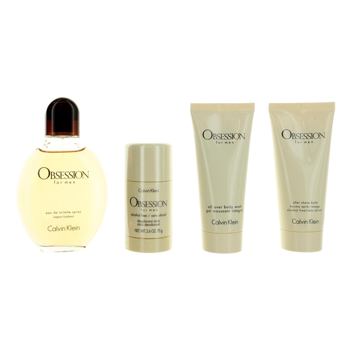 Obsession Calvin Klein 4 Piece Gift Set Men - Pertinacia Perfume