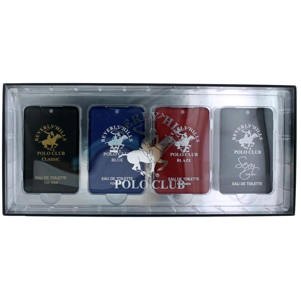 BHPC Pocket Collection Beverly Hills Polo Club 4 Piece Set Men - Pertinacia Perfume