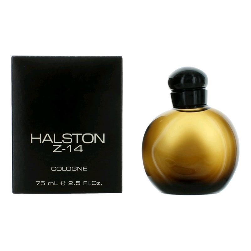 Halston Z-14 men's cologne splash bottle, 2.5 oz, with sleek packaging and classic design by Halston.