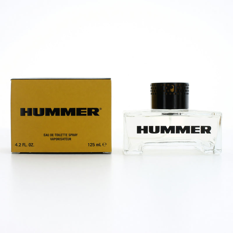 Hummer by Hummer men's 4.2 oz EDT spray bottle, sleek design, ready for use.