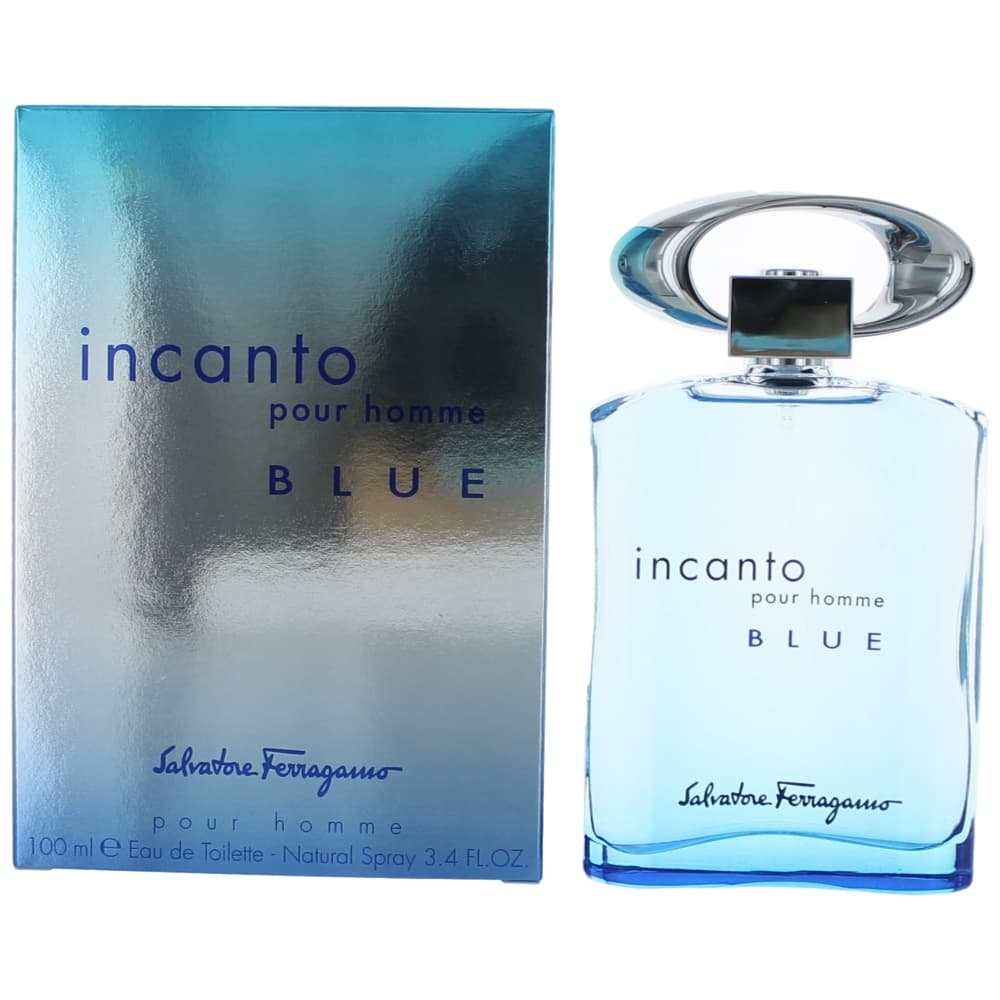 Incanto Blue Salvatore Ferragamo 3.4 oz EDT Spray Men - Pertinacia Perfume