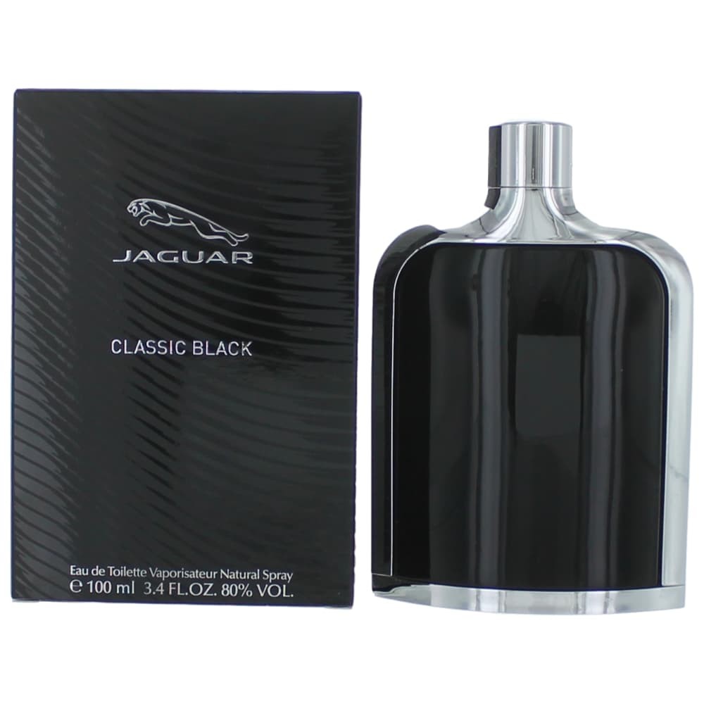 Jaguar Classic Black Jaguar 3.4 oz EDT Spray Men - Pertinacia Perfume