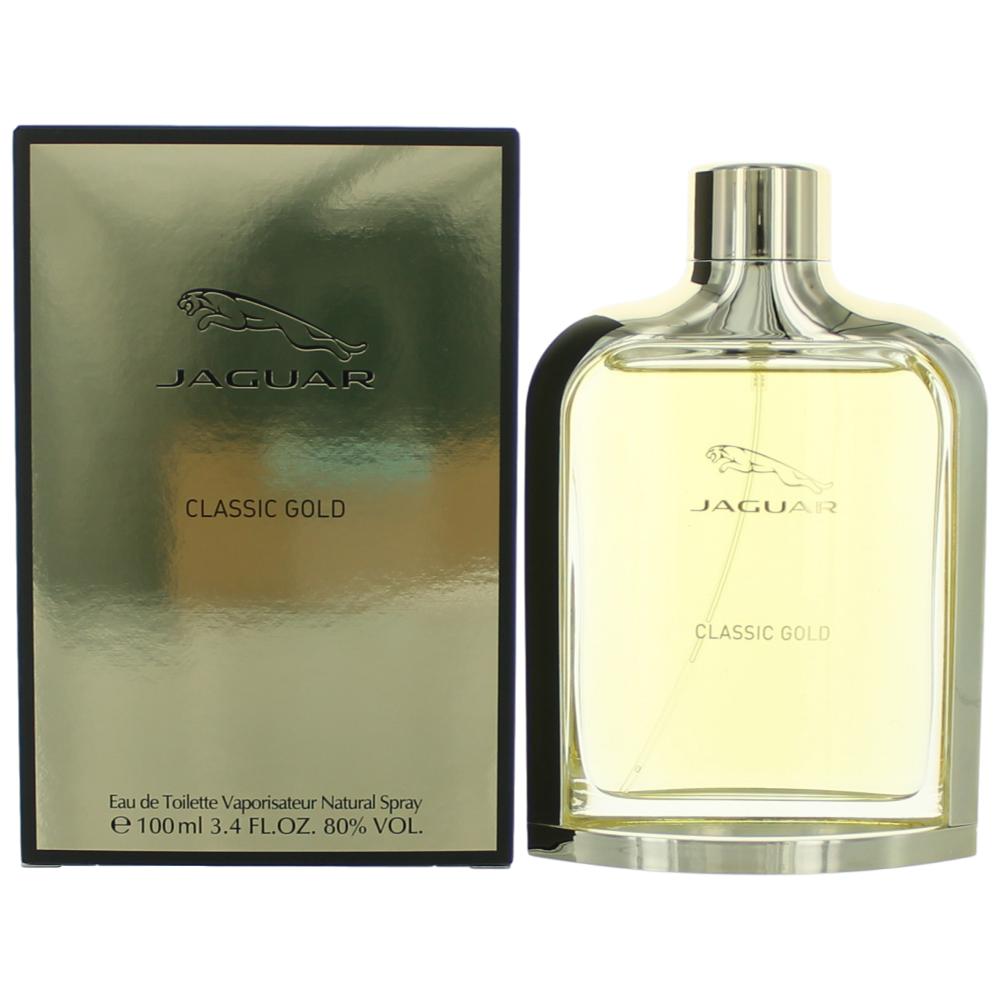 Jaguar Classic Gold Jaguar 3.4 oz EDT Spray Men - Pertinacia Perfume