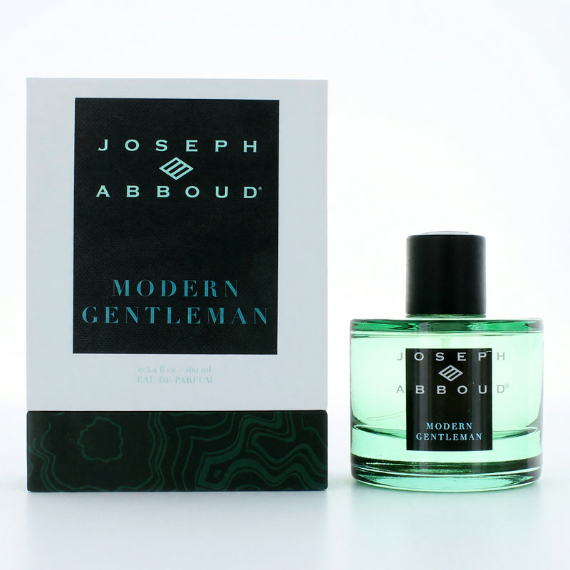 Joseph Abboud Modern Gentleman 3.4 oz men's Eau de Parfum spray, featuring sleek bottle design and sophisticated branding.