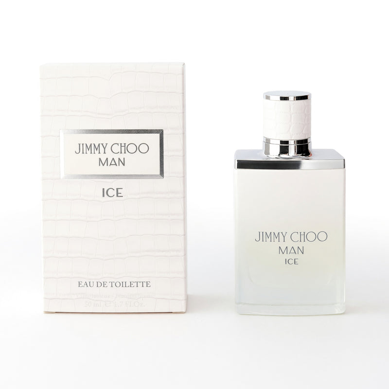 Jimmy Choo Man Ice 1.7 oz EDT spray for men, with sleek bottle design and Jimmy Choo branding.