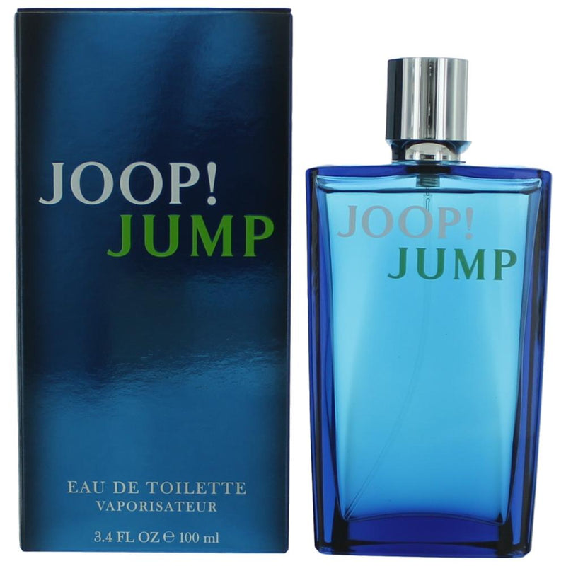 Joop! Jump men's 3.4 oz EDT spray bottle, sleek physical packaging for a fresh, masculine fragrance by Joop.