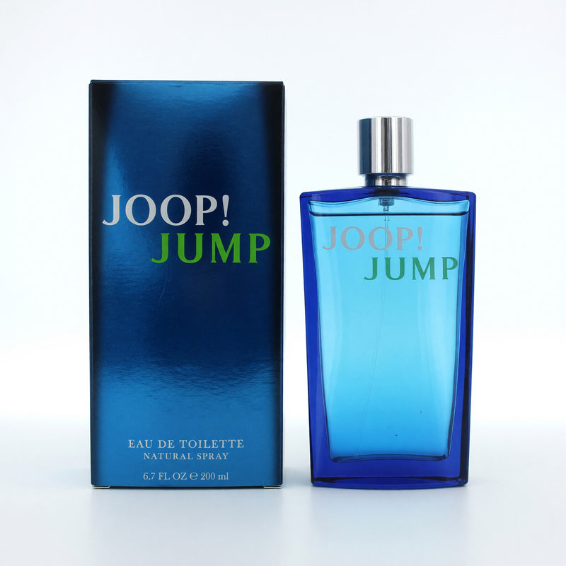 Joop! Jump men's 6.7 oz EDT spray bottle with sleek design, featuring the Joop! logo and a modern, stylish appearance.