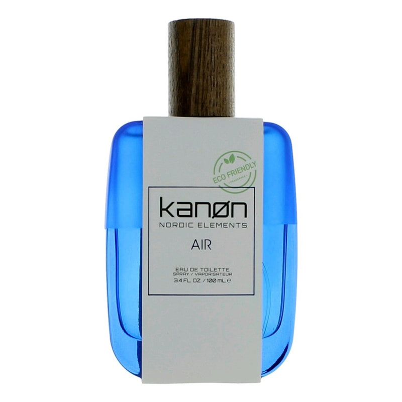 Kanon Nordic Elements Air men's 3.4 oz EDT spray bottle with sleek packaging and minimalist design.