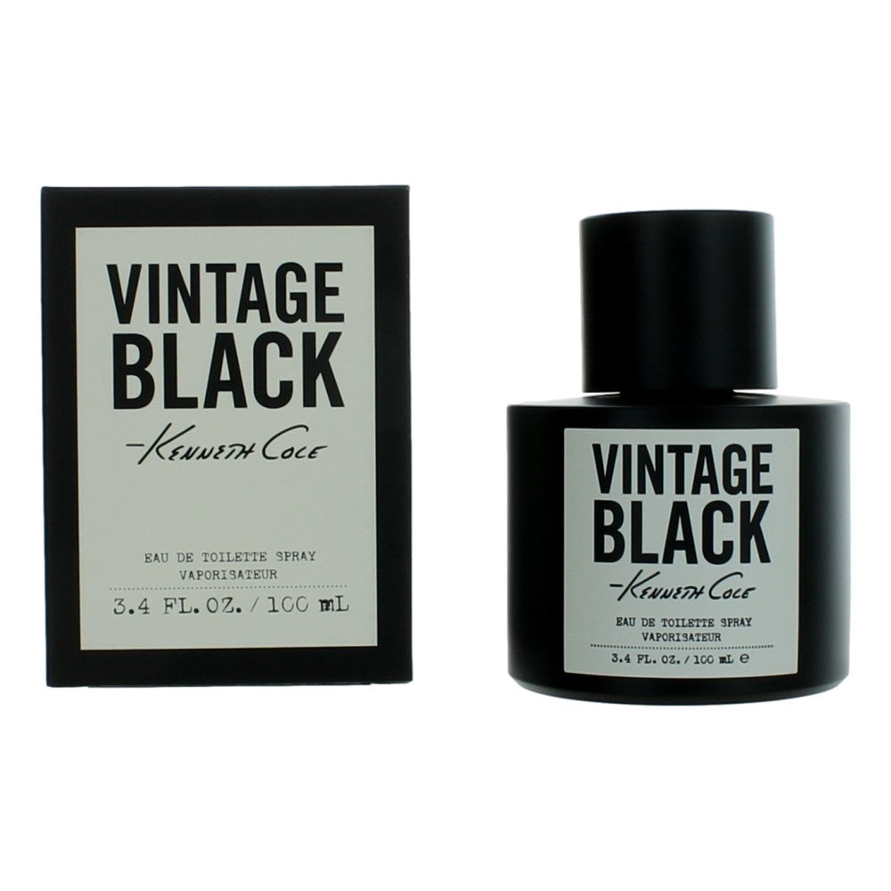 Vintage Black Kenneth Cole 3.4 oz EDT Spray Men - Pertinacia Perfume