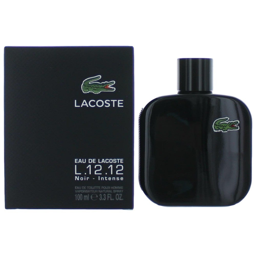 Lacoste L.12.12 Black Noir Intense Lacoste 3.3oz EDT Spray men - Pertinacia Perfume