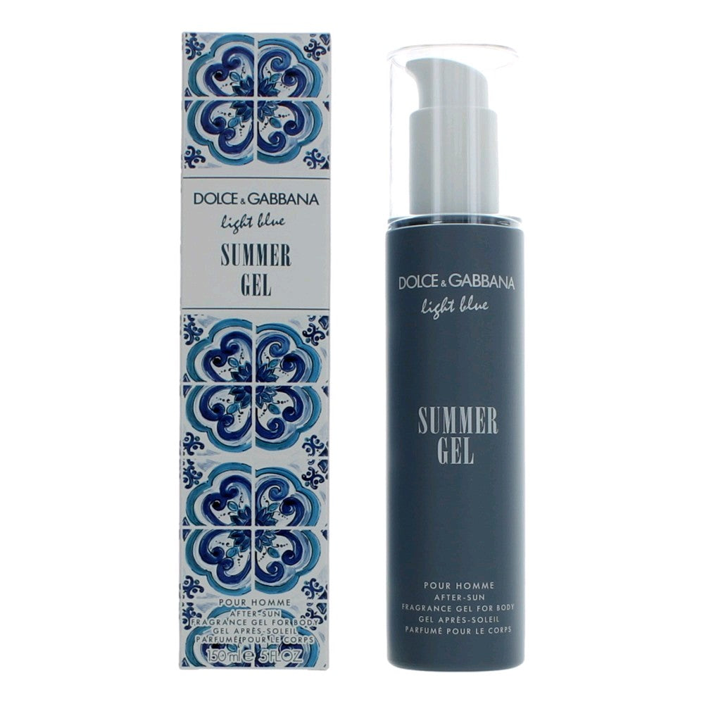 Light Blue Dolce & Gabbana 5 oz Summer Gel After Sun Men - Pertinacia Perfume