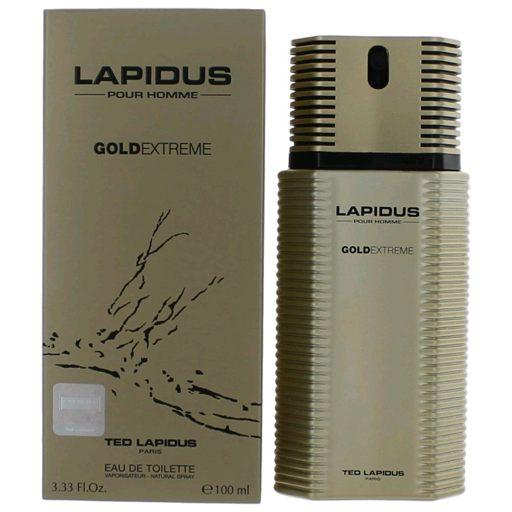 Lapidus Gold Extreme Ted Lapidus 3.3 oz EDT Spray Men - Pertinacia Perfume