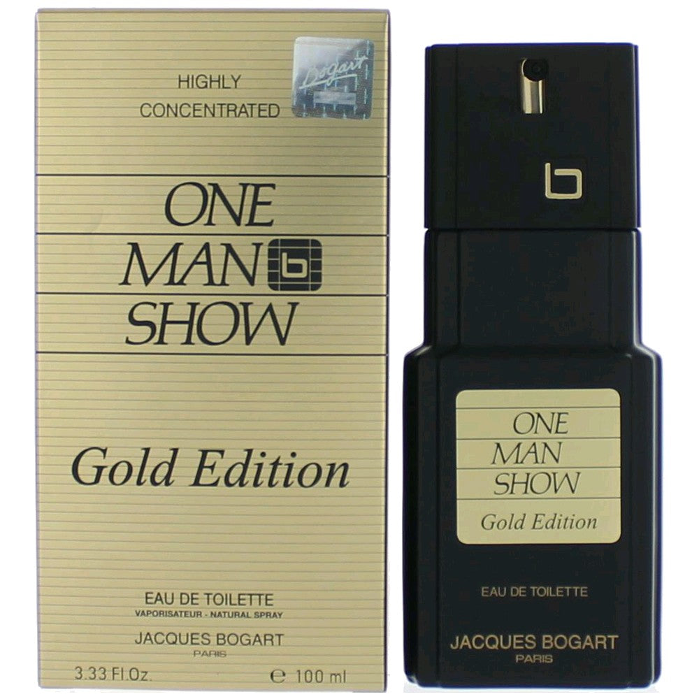 One Man Show Gold Edition Jacques Bogart 3.3 oz EDT Spray Men - Pertinacia Perfume