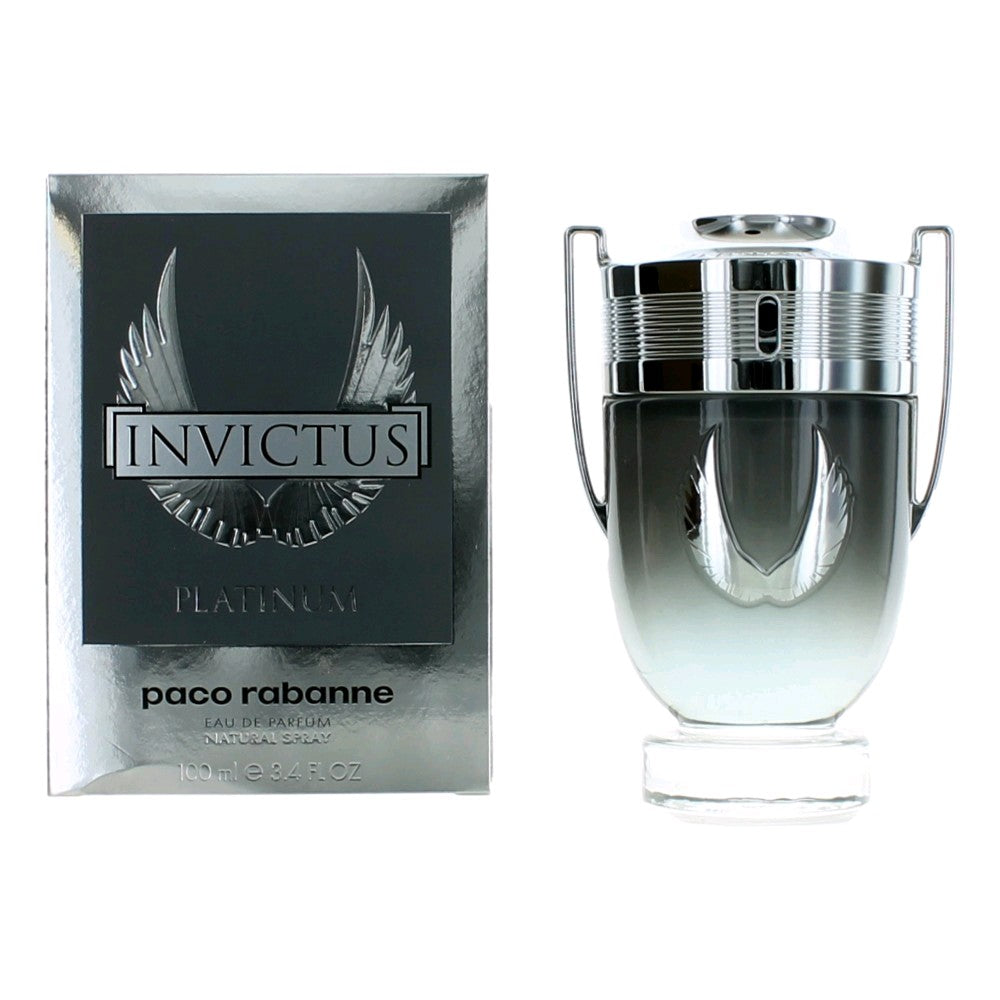 Invictus Platinum Paco Rabanne 3.4 oz EDP Spray Men - Pertinacia Perfume