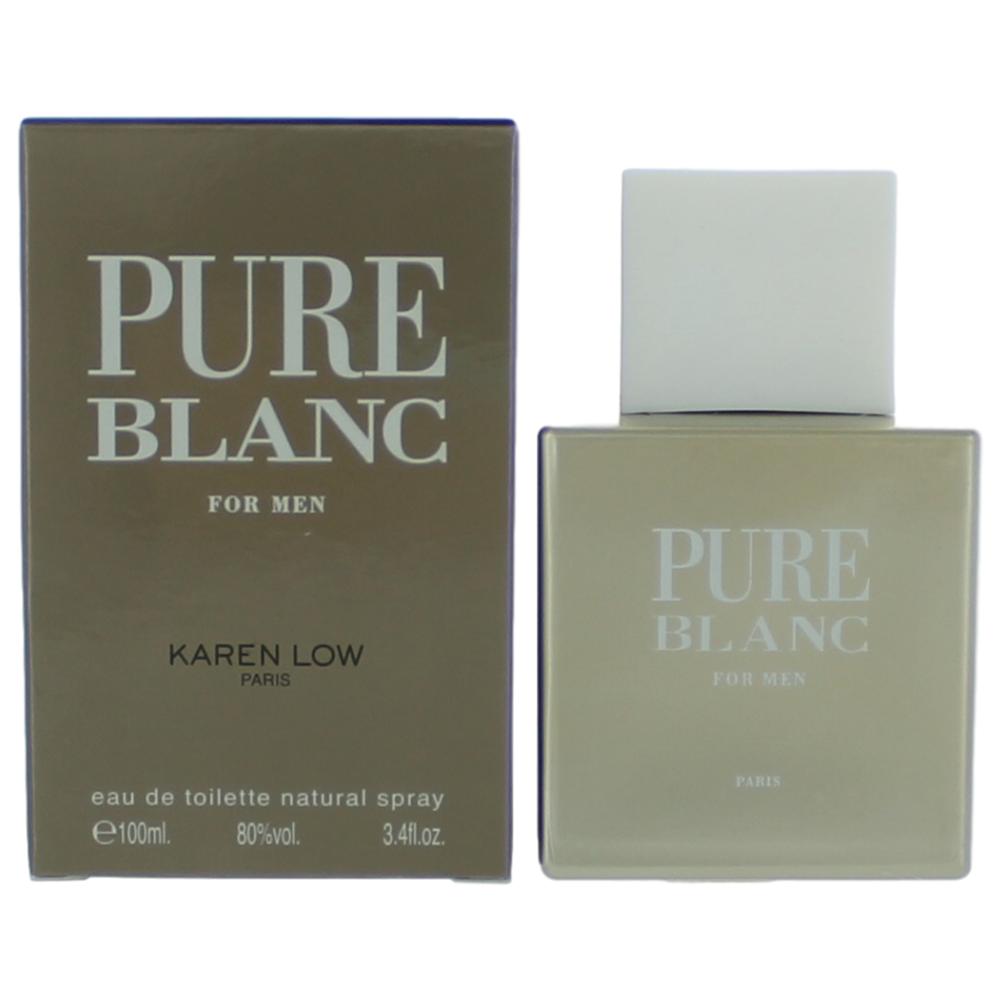 Pure Blanc Karen Low 3.4 oz EDT Spray Men - Pertinacia Perfume