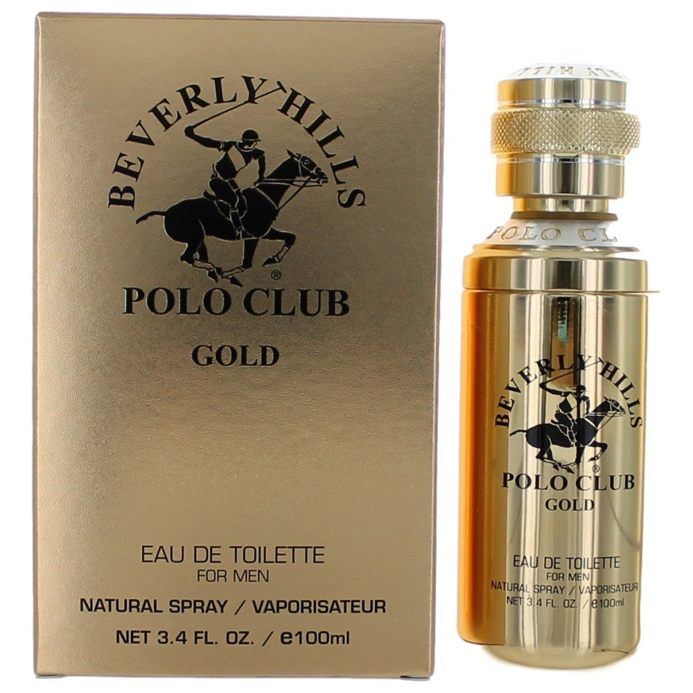 BHPC Gold Beverly Hills Polo Club 3.4 oz EDT Spray Men - Pertinacia Perfume