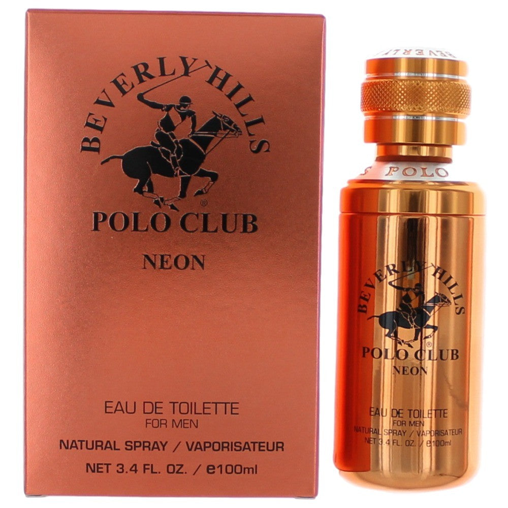 BHPC Neon Beverly Hills Polo Club 3.4 oz EDT Spray Men - Pertinacia Perfume