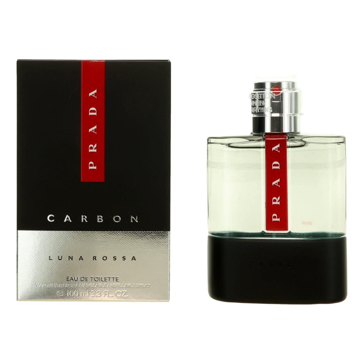 Prada Luna Rossa Carbon Prada 3.4 oz EDT Spray Men - Pertinacia Perfume
