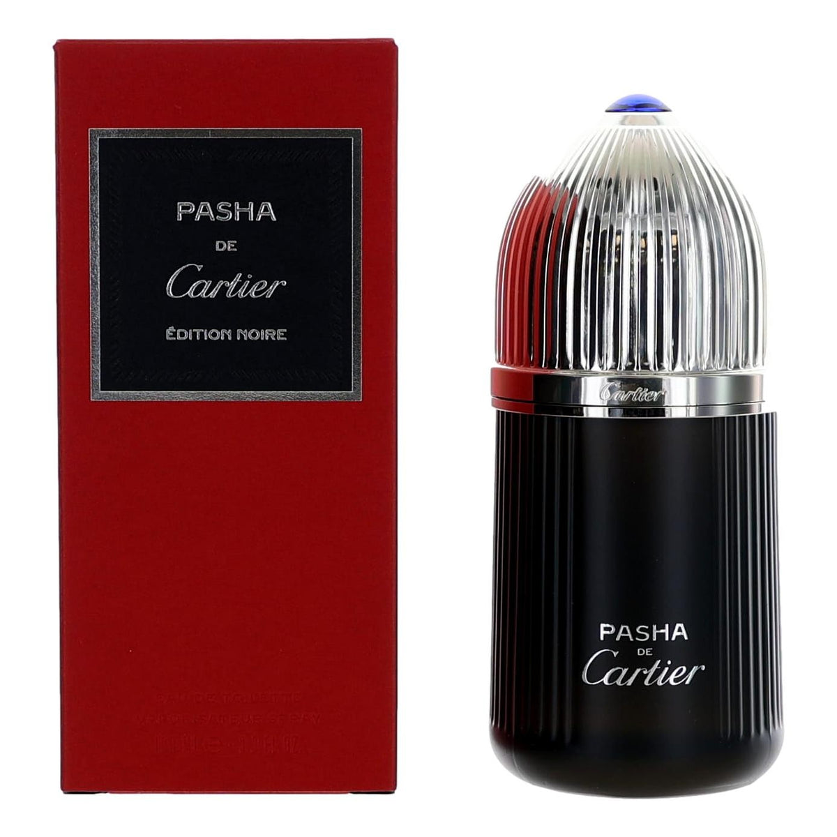 Pasha de Cartier Edition Noire Cartier 3.3 oz EDT Spray Men - Pertinacia Perfume