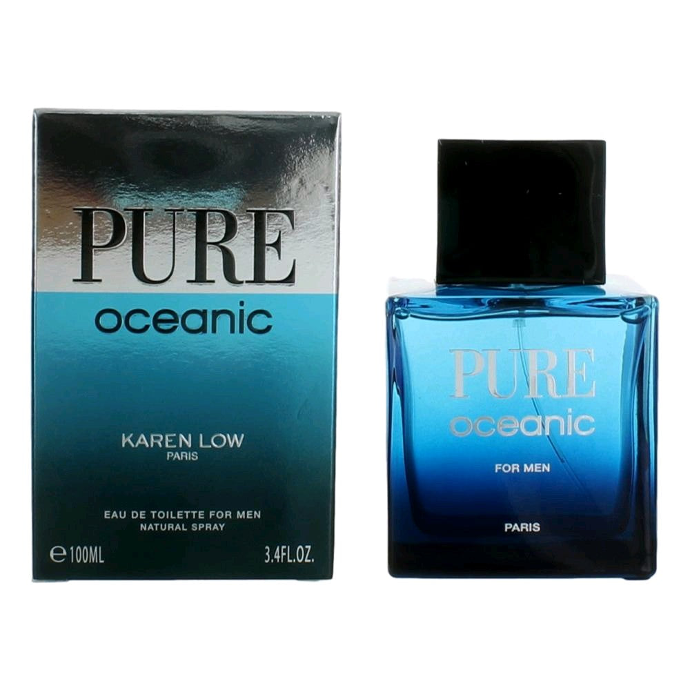 Pure Oceanic Karen Low 3.4 oz EDT Spray Men - Pertinacia Perfume