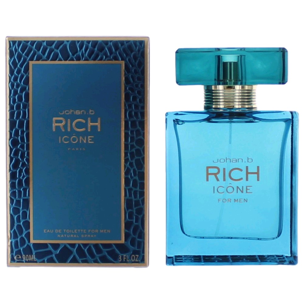 Rich Icone Johan.b 3 oz EDT Spray Men - Pertinacia Perfume