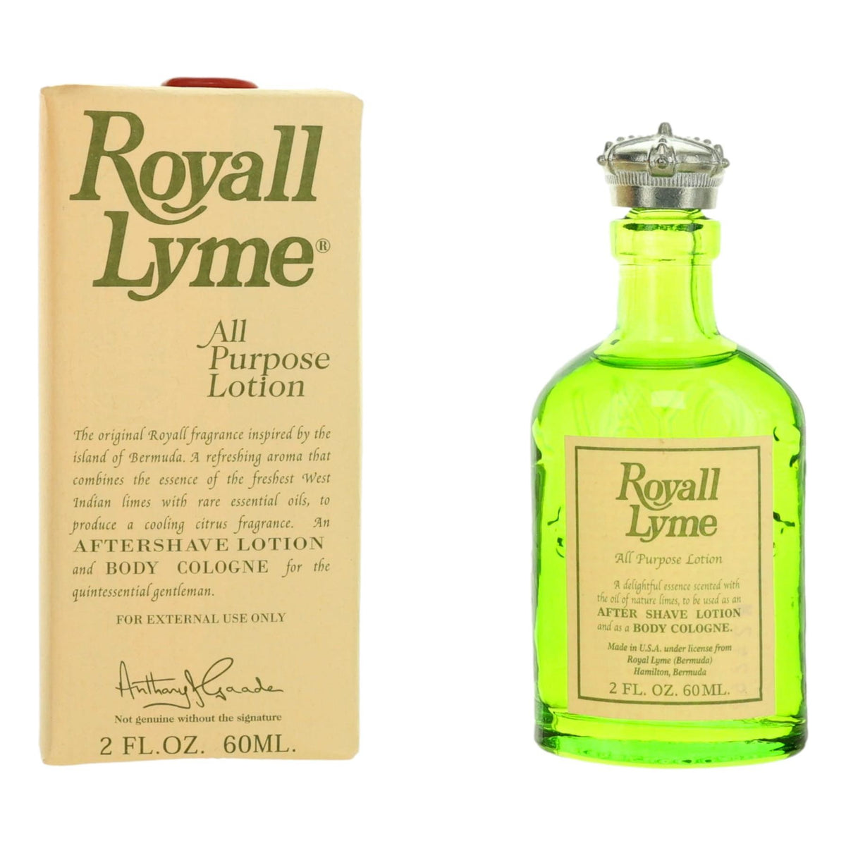 Royall Lyme Royall Fragrances 2 oz All Purpose Lotion Men - Pertinacia Perfume