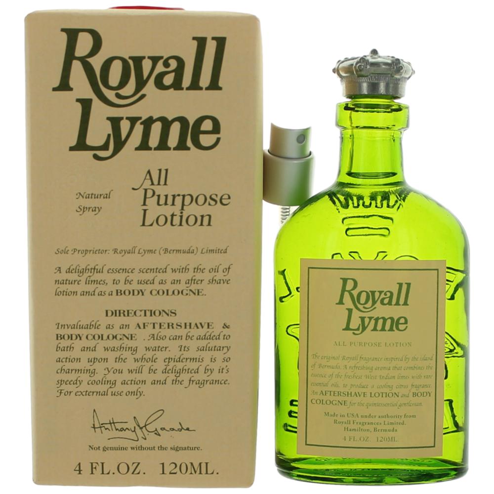 Royall Lyme Royall Fragrances 4oz All Purpose Lotion Spray men - Pertinacia Perfume