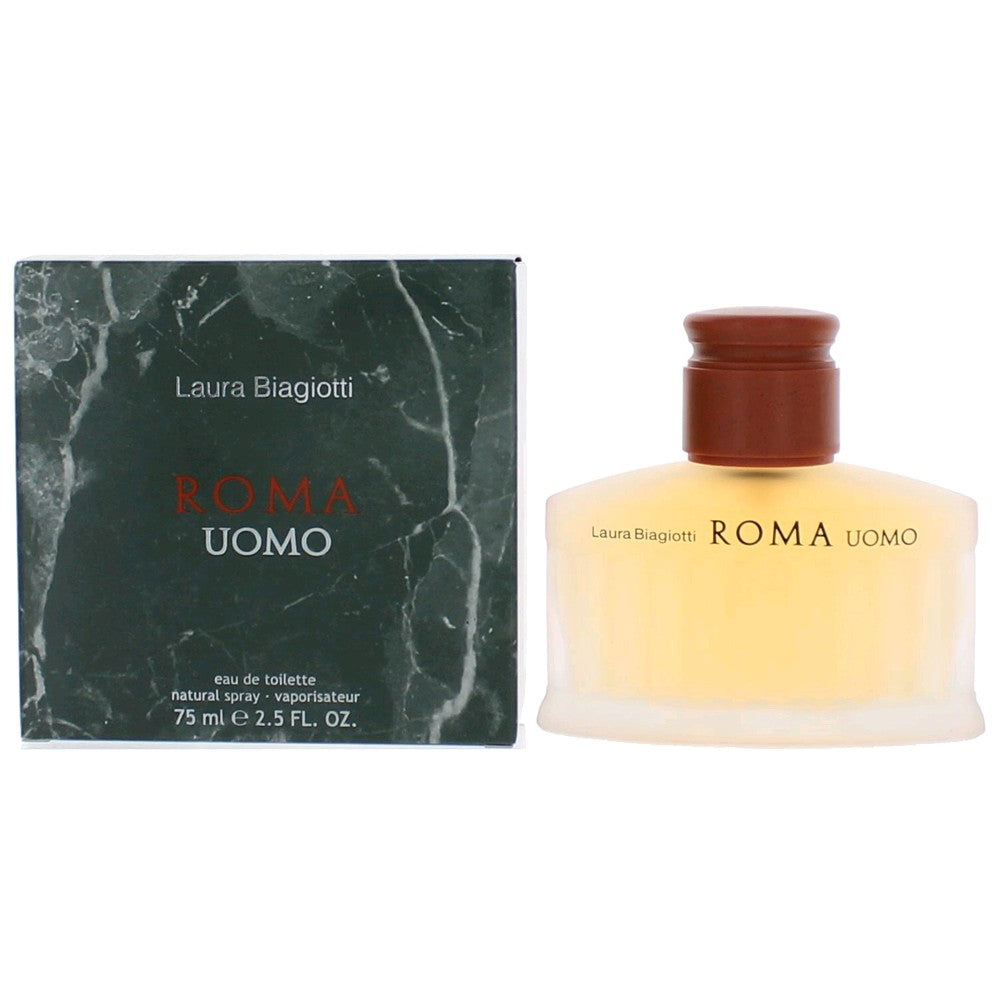 Roma Uomo Laura Biagiotti 2.5 oz EDT Spray Men - Pertinacia Perfume