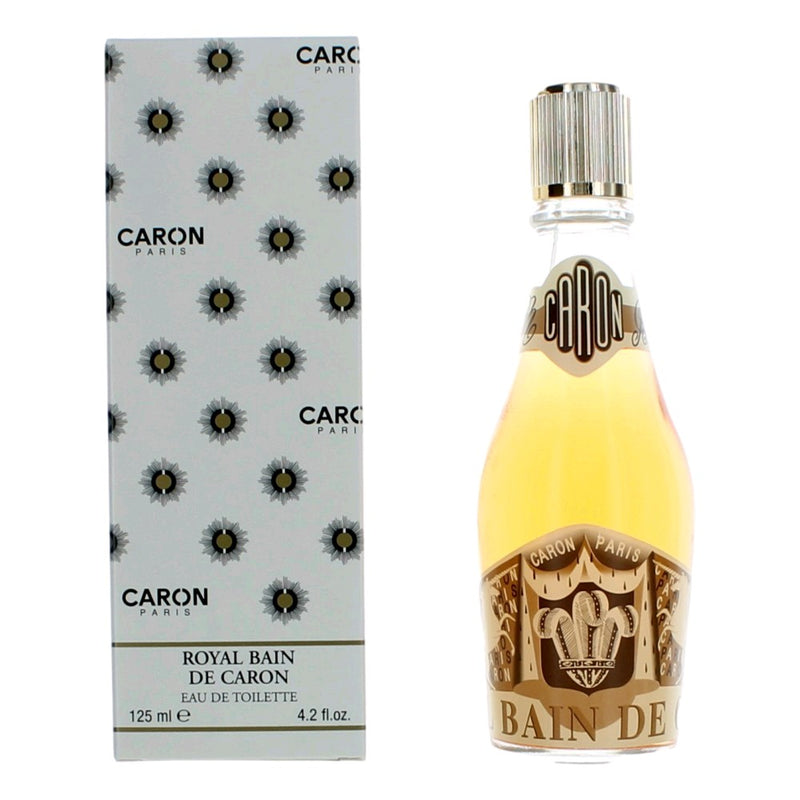 Caron Royal Bain De Caron unisex 4.2 oz EDT splash bottle with elegant packaging and classic design.