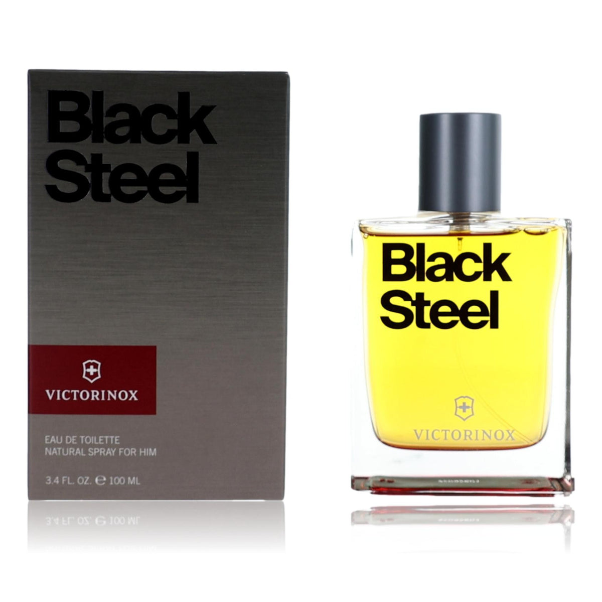 Black Steel Swiss Army 3.4 oz EDT Spray Men - Pertinacia Perfume