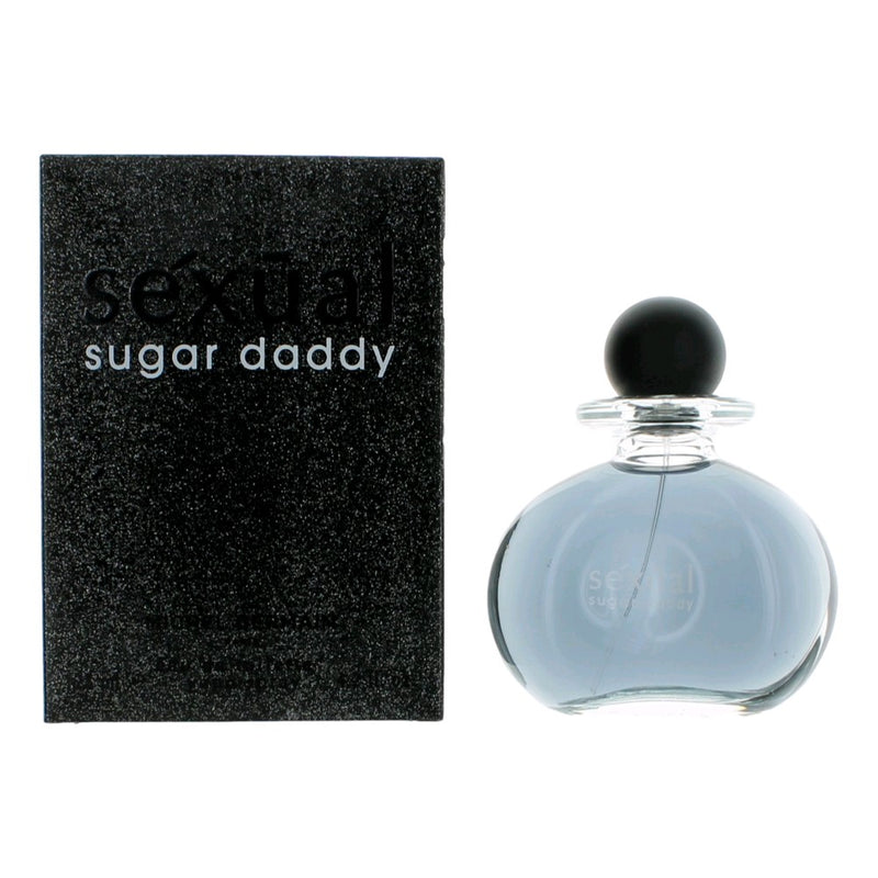 Michel Germain Sexual Sugar Daddy 4.2 oz men's EDT spray bottle with sleek packaging and masculine design.