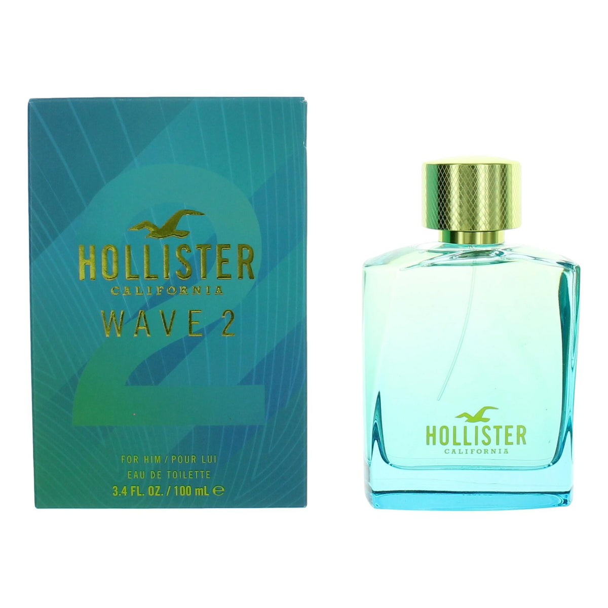 Wave 2 Hollister 3.4 oz EDT Spray Men - Pertinacia Perfume