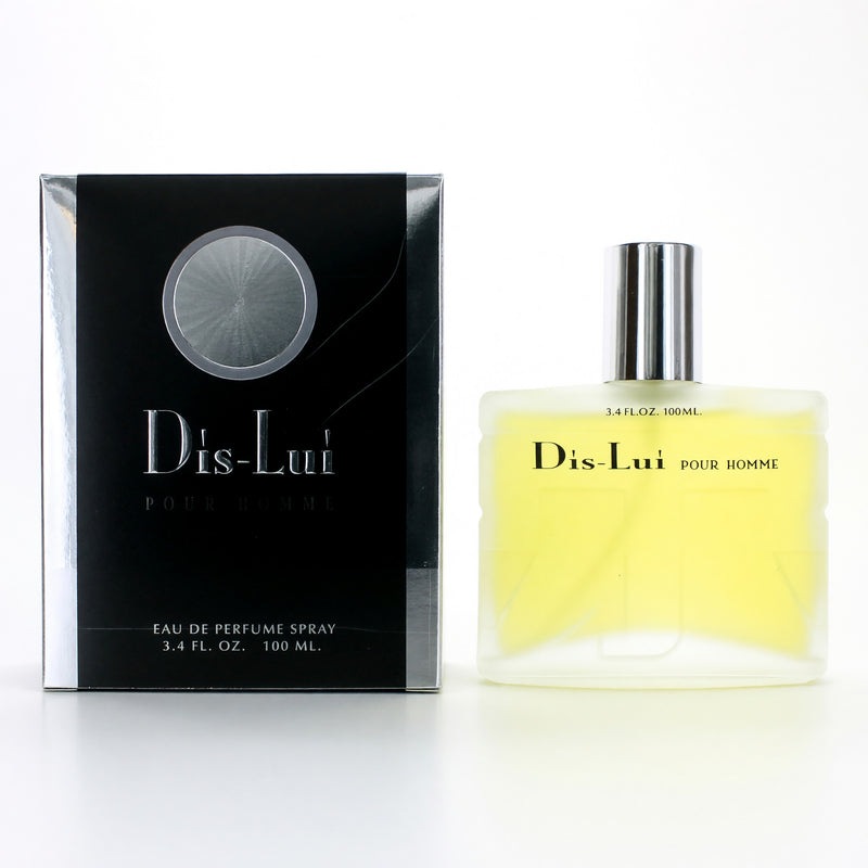 Yzy Dis Lui Pour Homme 3.4 oz Eau De Perfume Spray for Men, sleek bottle with elegant design and branding visible.