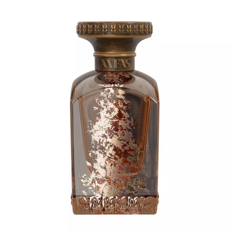 Ghala Anfas 2.5 oz perfume bottle from Online Warehouse, sleek glass container with a silver cap and elegant design.