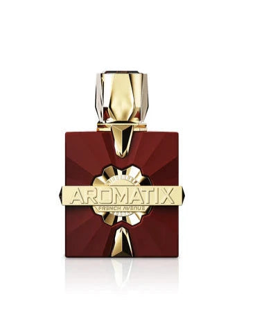 Aromatix Carnal Desire perfume bottle by Pertinacia Perfume on white background, 3.4oz Extrait French Avenue fragrance.