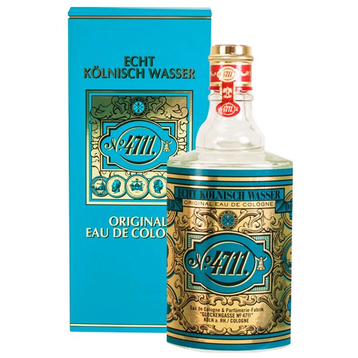 Muelhens 4711 Eau De Cologne Splash for unisex, 10.1 oz bottle, featuring classic glass container and original fragrance design
