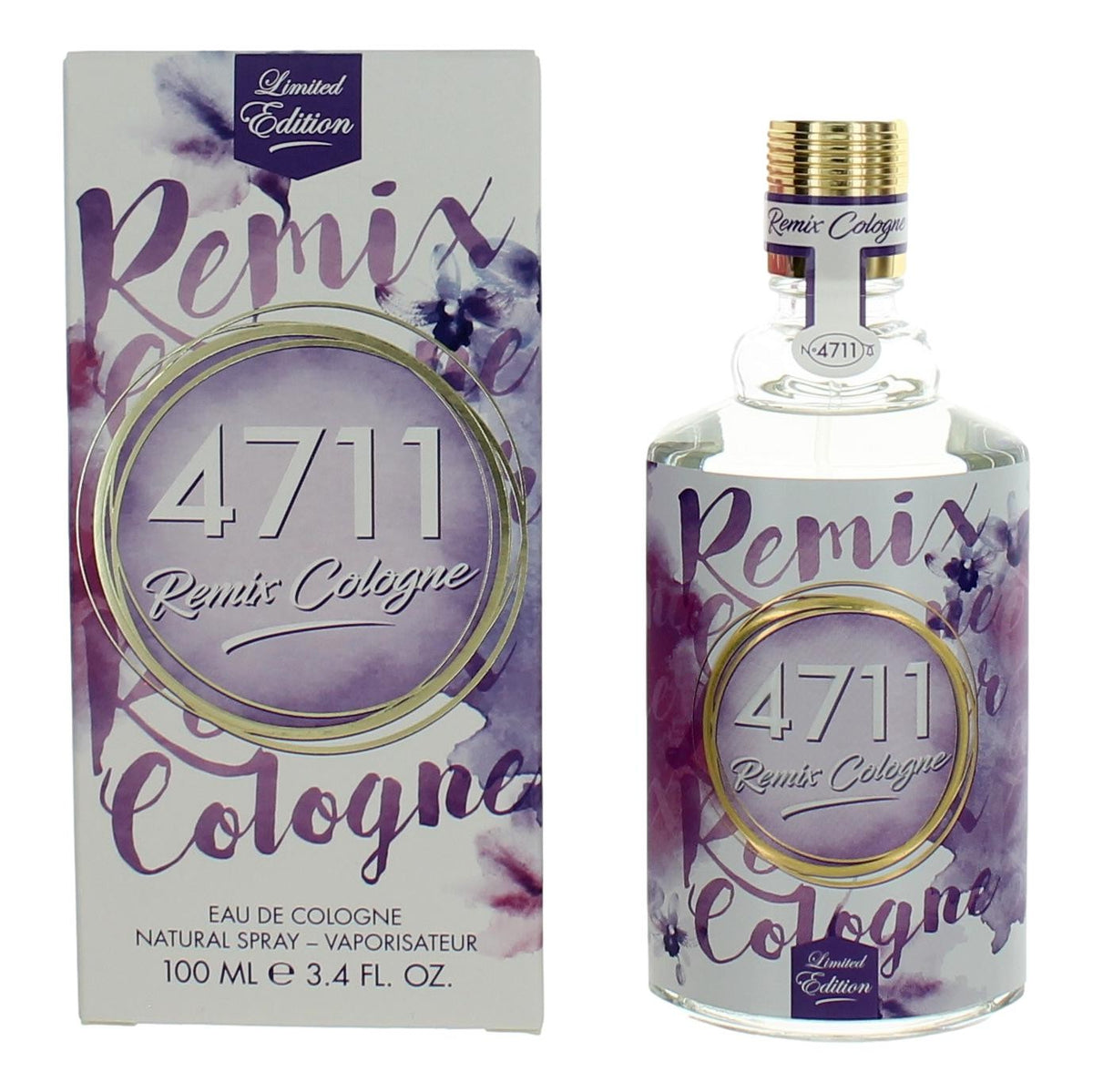 4711 Remix Cologne Lavender Muelhens 3.4oz Eau De Cologne Spray Unisex - Pertinacia Perfume