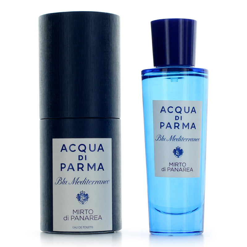 Acqua Di Parma Blu Mediterraneo Mirto Di Panarea 1oz men's EDT spray shown in the image.